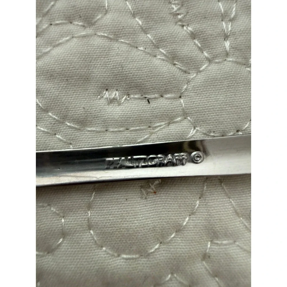 Pfaltzgraff Biscayne Teaspoons Set of 4 Silver Stainless Steel 6.25in Glossy